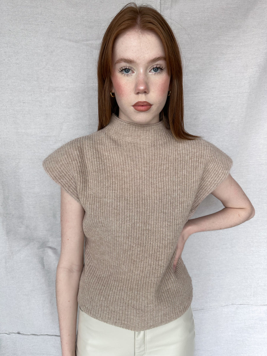 Zara knit sweater discount with shoulder pads